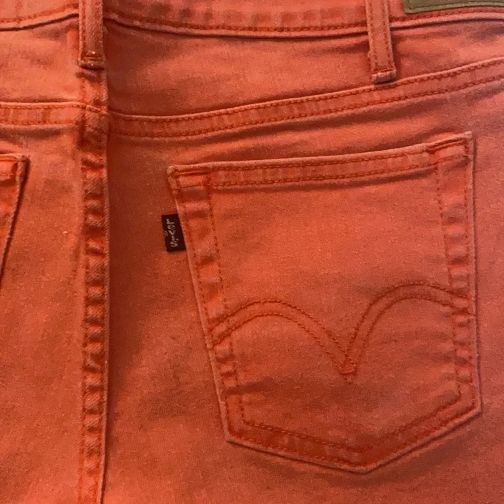 Levi's Orange Jean Shorts - Picture 5 of 6